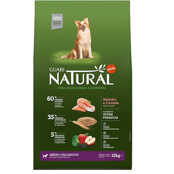 GUABI NATURAL ADULTO SALMO PORTE MEDIO 15KG