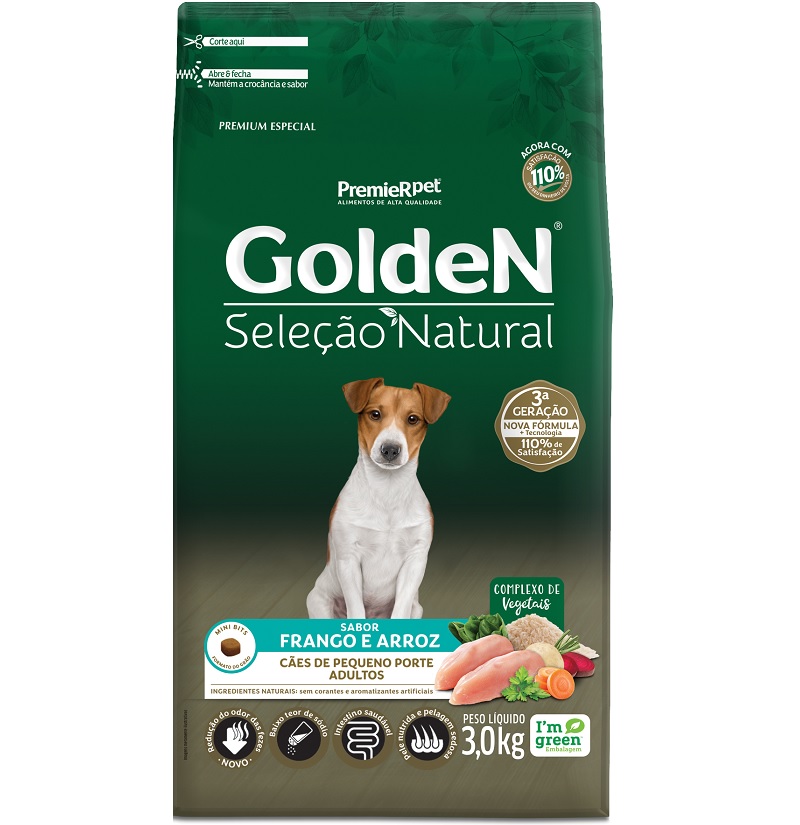 GOLDEN ADULTO SELEO NATURAL RAA PEQUENA 3KG 59,90