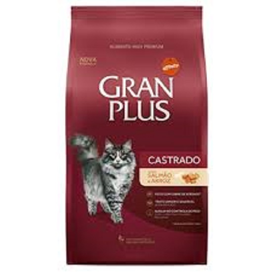 GRAN PLUS GATOS CASTRADOS SALMAO 3KG