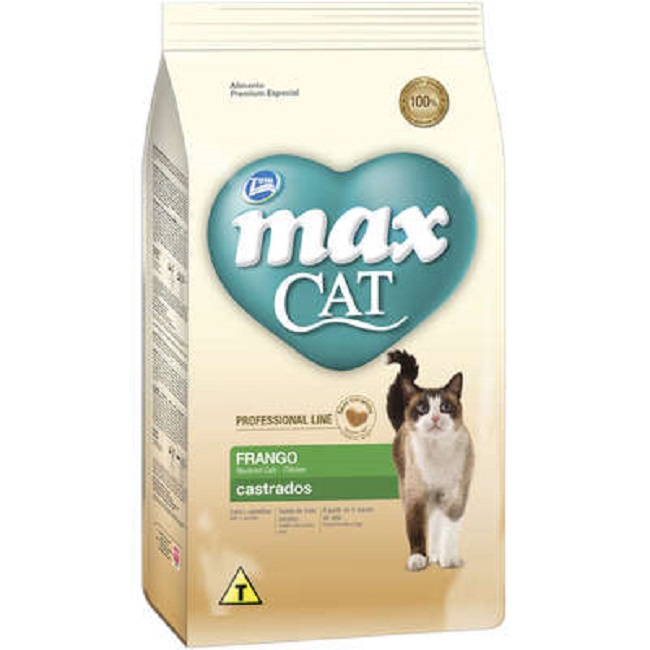 MAX CAT CASTRADOS PRO LINE FRANGO 20KG