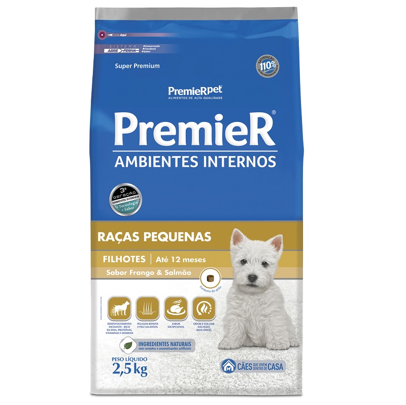 PREMIER AMBIENTES INTERNOS FILHOTES 2,5KG 72,90