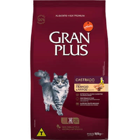 GRAN PLUS GATOS CASTRADOS FRANGO 10KG