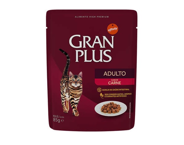 GRAN PLUS SACHE GATOS CARNE