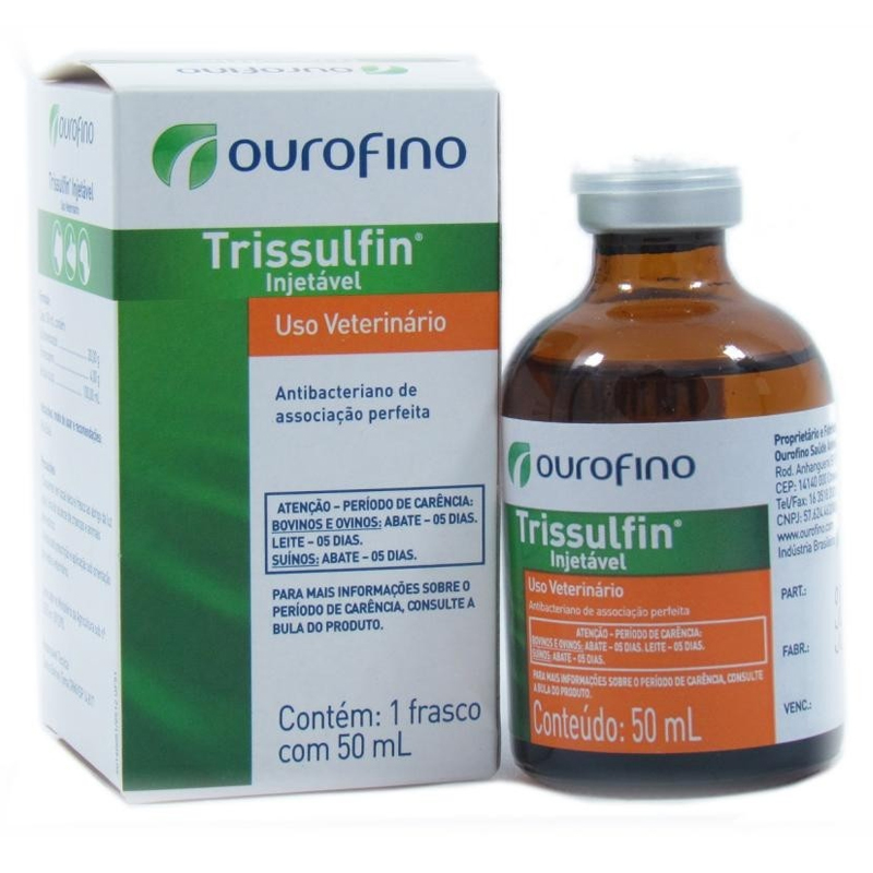 TRISSULFIN INJETVEL 50ML