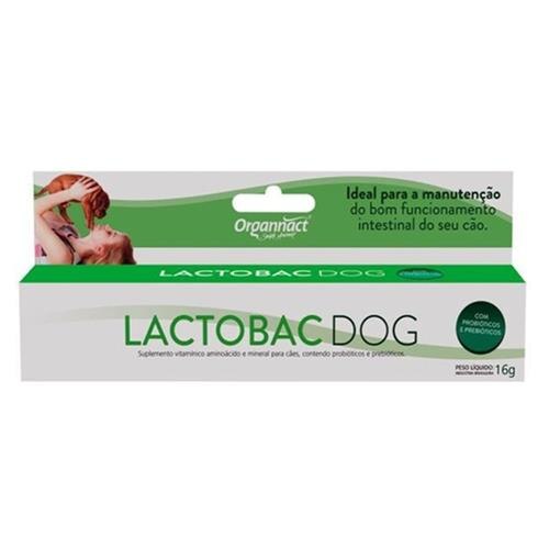 PROBIOTICO LACTOBAC DOG ORGANNACT 16 GRAMAS